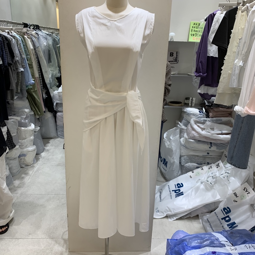 ASOME韓國直郵女士新品人氣時尚休閑推薦熱賣職業連衣裙圍巾A.SOME連衣裙圖色1