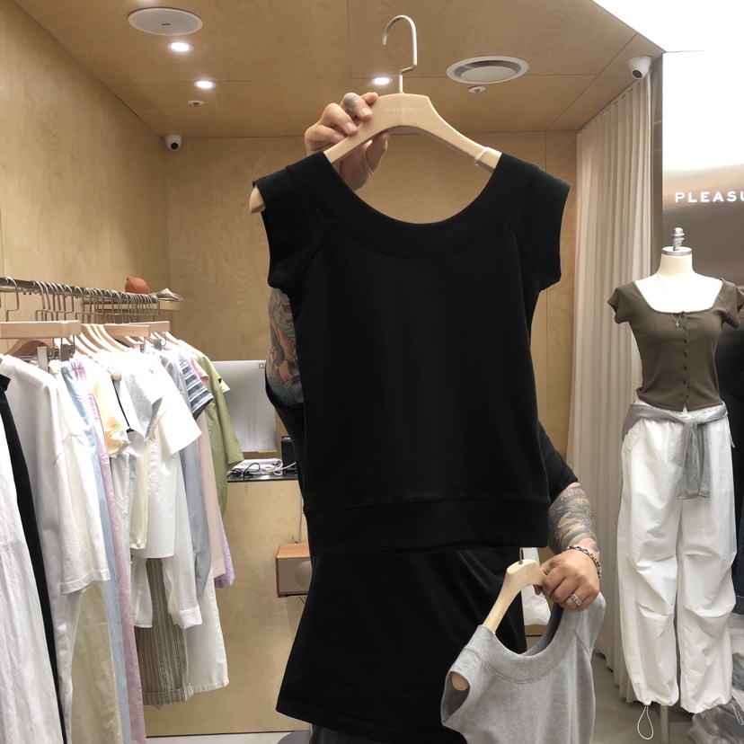 PLEASURE韓國直郵女士新款熱賣職業休閑26春夏推薦26夏季T恤PLEASURET恤圖色2