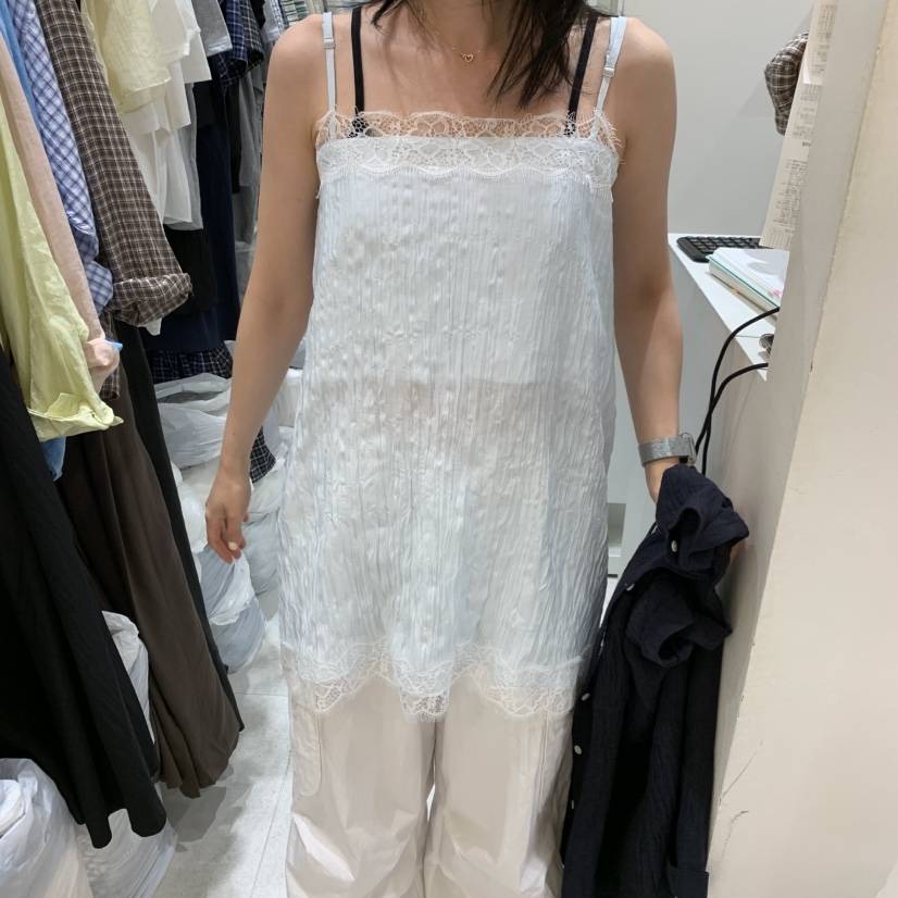 ASOME韓國直郵女裝新款熱賣26夏季時尚人氣職業吊帶背心蕾絲A.SOME吊帶/背心圖色3