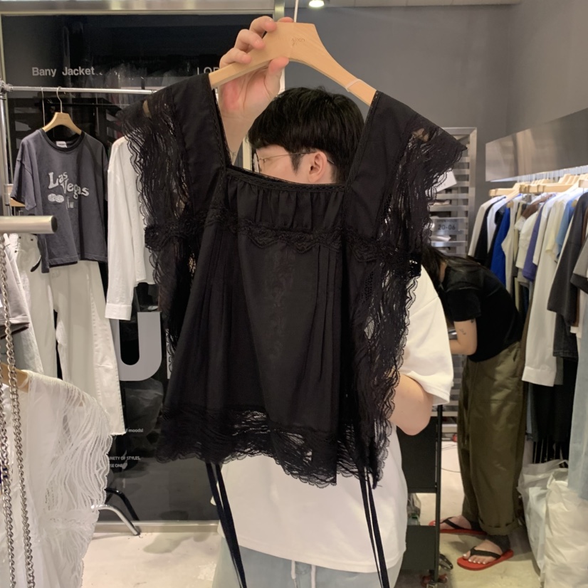 BANY ANCO韓國直郵女士新品26夏季時尚職業熱賣襯衫蕾絲衫BANY ANCO襯衫/蕾絲衫圖色2