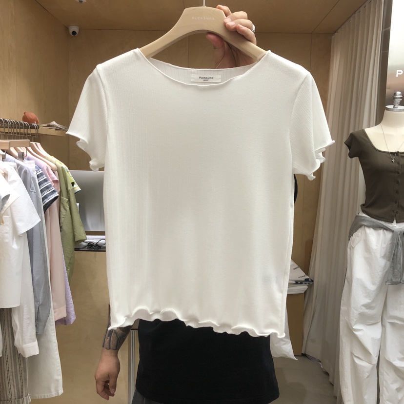 PLEASURE韓國直郵實拍女裝新品26春夏26夏季人氣熱賣推薦T恤PLEASURET恤圖色2