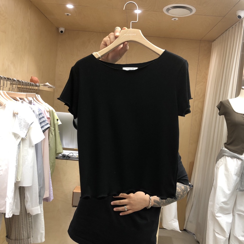 PLEASURE韓國直郵實拍女裝新品26春夏26夏季人氣熱賣推薦T恤PLEASURET恤圖色3