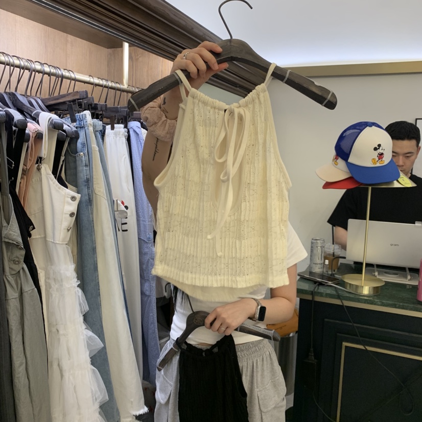VIRKIN韓國直郵女士新款人氣休閑熱賣時尚吊帶背心不含項鏈VIRKIN吊帶/背心