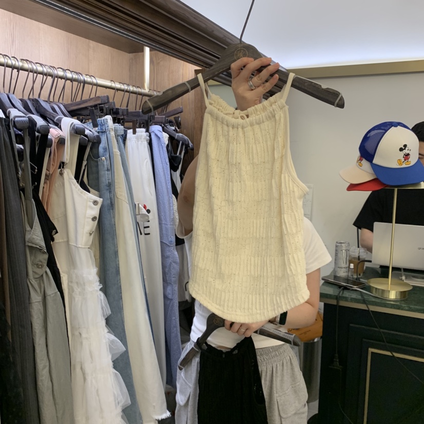 VIRKIN韓國直郵女士新款人氣休閑熱賣時尚吊帶背心不含項鏈VIRKIN吊帶/背心圖色3