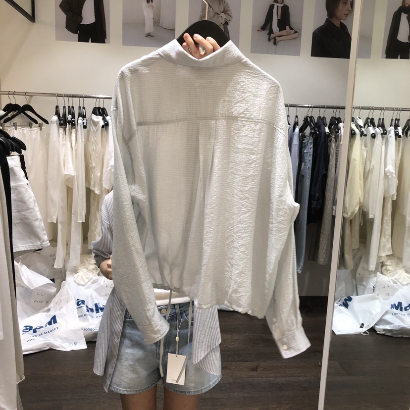 OURIN/THIS IS韓國東大門直郵女士新款時尚熱賣襯衫蕾絲衫OURIN/THIS IS襯衫/蕾絲衫