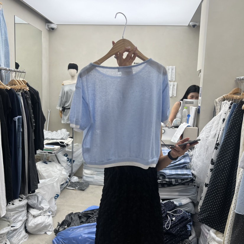 BREEZE韓國直郵女裝新款推薦職業休閑時尚26春夏熱賣T恤船領BREEZET恤