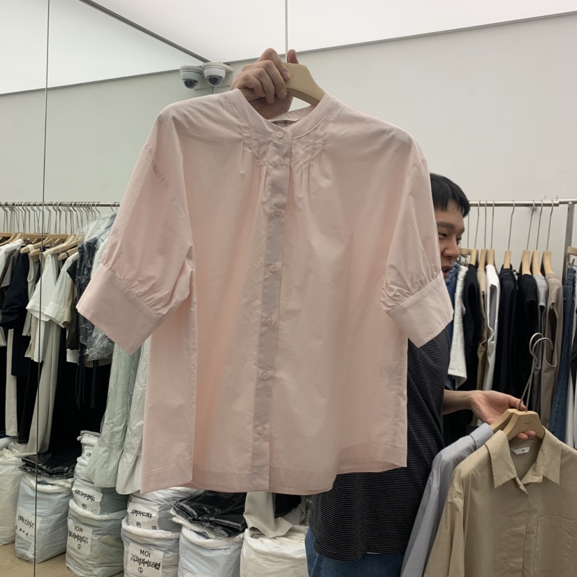 MOI-A東大門實拍韓國女裝新品熱賣職業26春夏襯衫蕾絲衫MOI-A襯衫/蕾絲衫圖色1