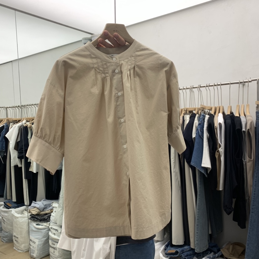 MOI-A東大門實拍韓國女裝新品熱賣職業26春夏襯衫蕾絲衫MOI-A襯衫/蕾絲衫圖色2