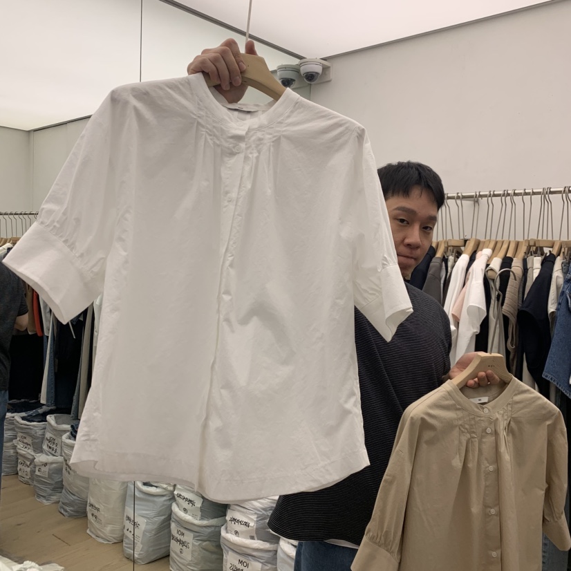 MOI-A東大門實拍韓國女裝新品熱賣職業26春夏襯衫蕾絲衫MOI-A襯衫/蕾絲衫圖色3