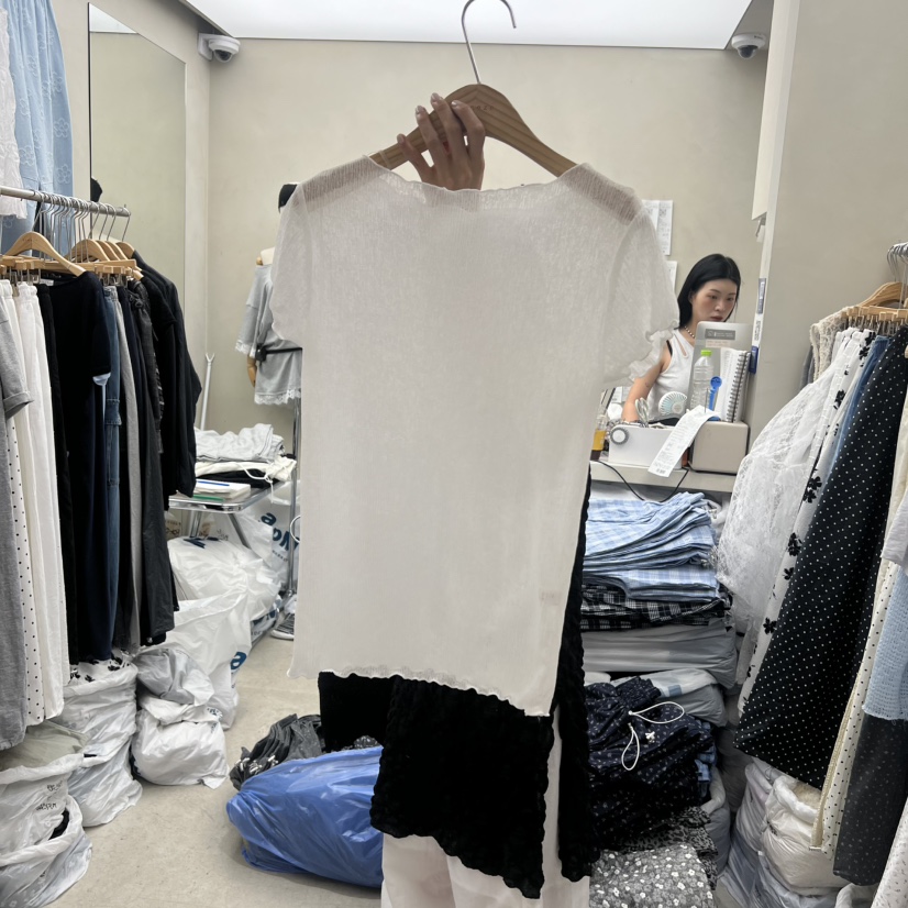 BREEZE韓國直郵女裝新品職業26春夏人氣休閑時尚26夏季T恤BREEZET恤圖色1