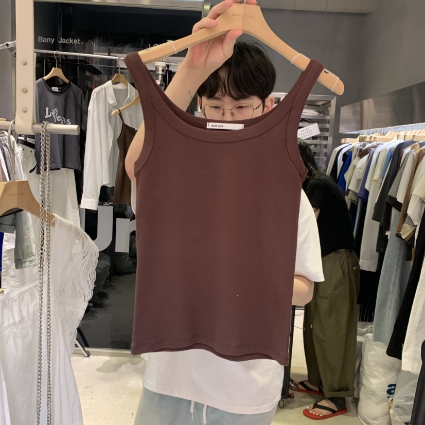 BANY ANCO東大門實拍韓國女士新款時尚熱賣26春夏吊帶背心BANY ANCO吊帶/背心圖色3