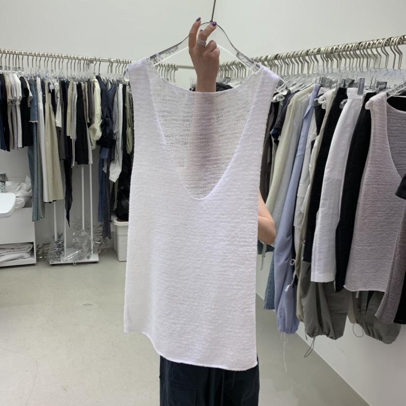 PADO韓國東大門代購女士新品人氣熱賣26春夏馬甲不含內搭深VPADO馬甲圖色4