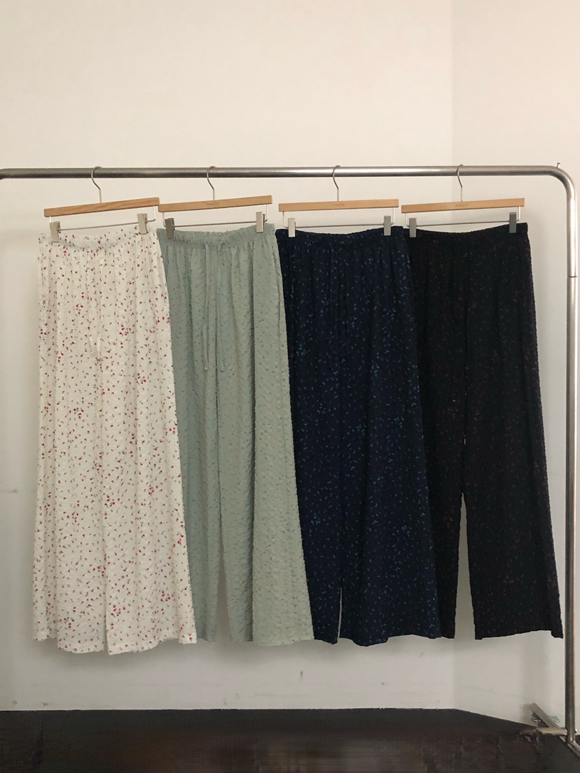 ONDO-P韓國直郵女裝新品26春夏推薦熱賣休閑職業休閑褲花朵ONDO-P休閑褲