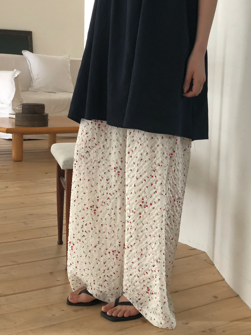 ONDO-P韓國直郵女裝新品26春夏推薦熱賣休閑職業休閑褲花朵ONDO-P休閑褲