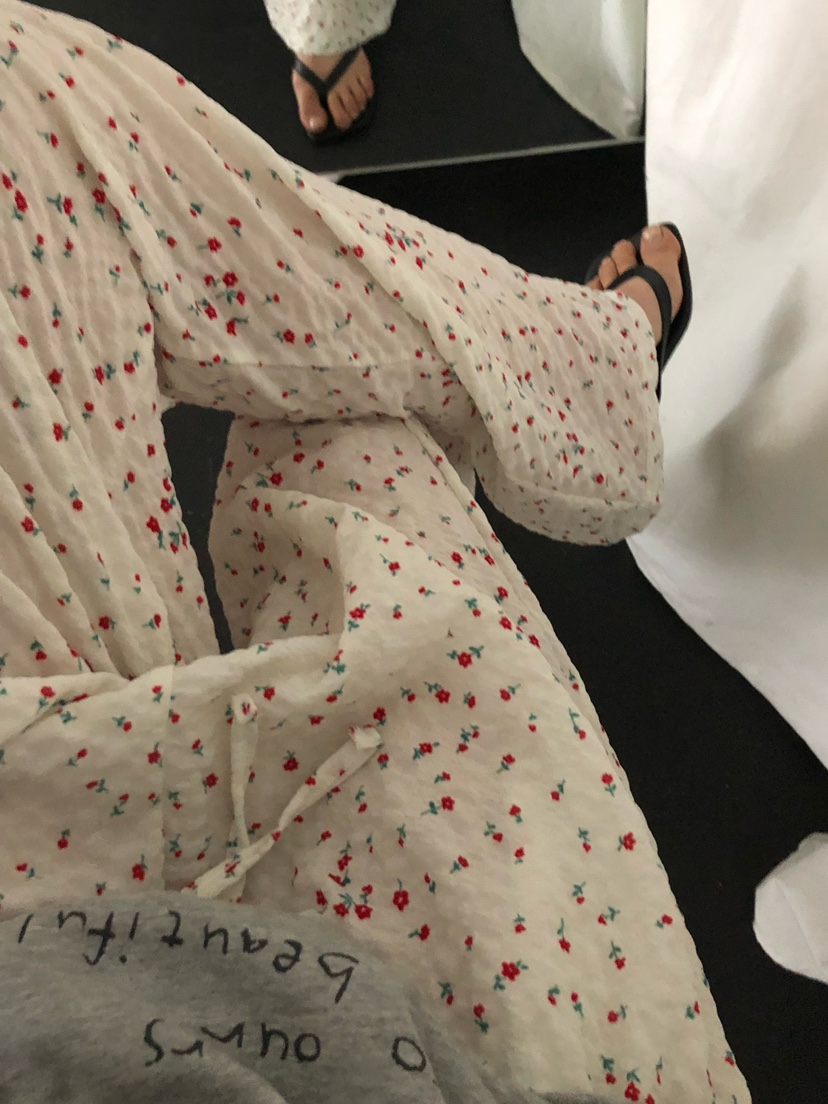 ONDO-P韓國直郵女裝新品26春夏推薦熱賣休閑職業休閑褲花朵ONDO-P休閑褲