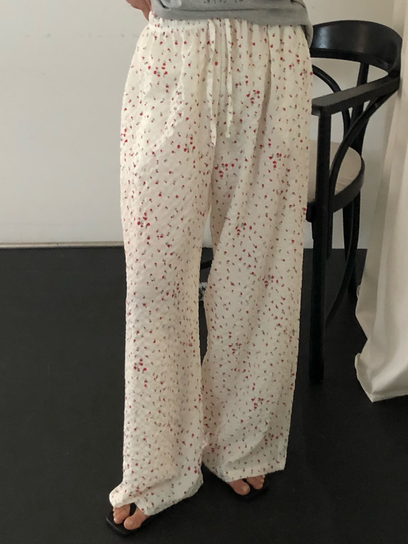 ONDO-P韓國直郵女裝新品26春夏推薦熱賣休閑職業休閑褲花朵ONDO-P休閑褲