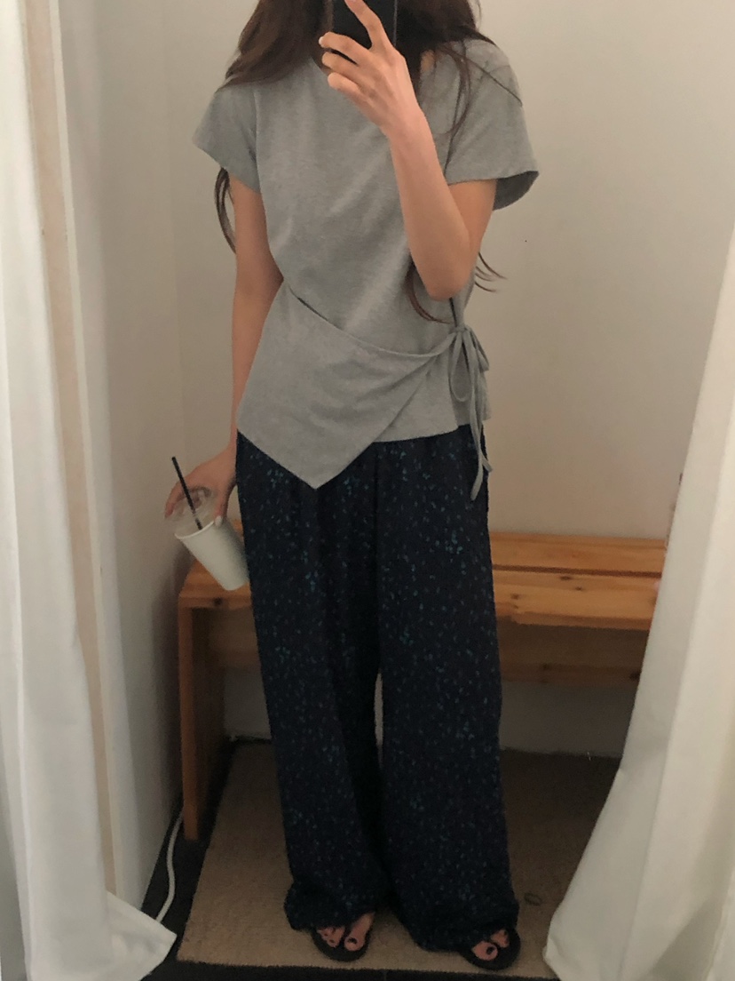 ONDO-P韓國直郵女裝新品26春夏推薦熱賣休閑職業休閑褲花朵ONDO-P休閑褲