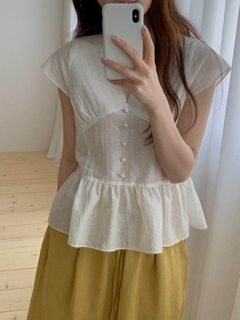 KERRY韓國東大門代購女士新品人氣26夏季時尚職業襯衫蕾絲衫KERRY襯衫/蕾絲衫