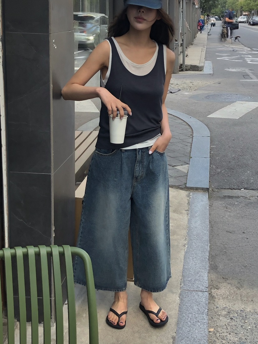 ONDO-P韓國直郵實拍女士新品休閑26春夏吊帶背心柔軟雙層ONDO-P吊帶/背心