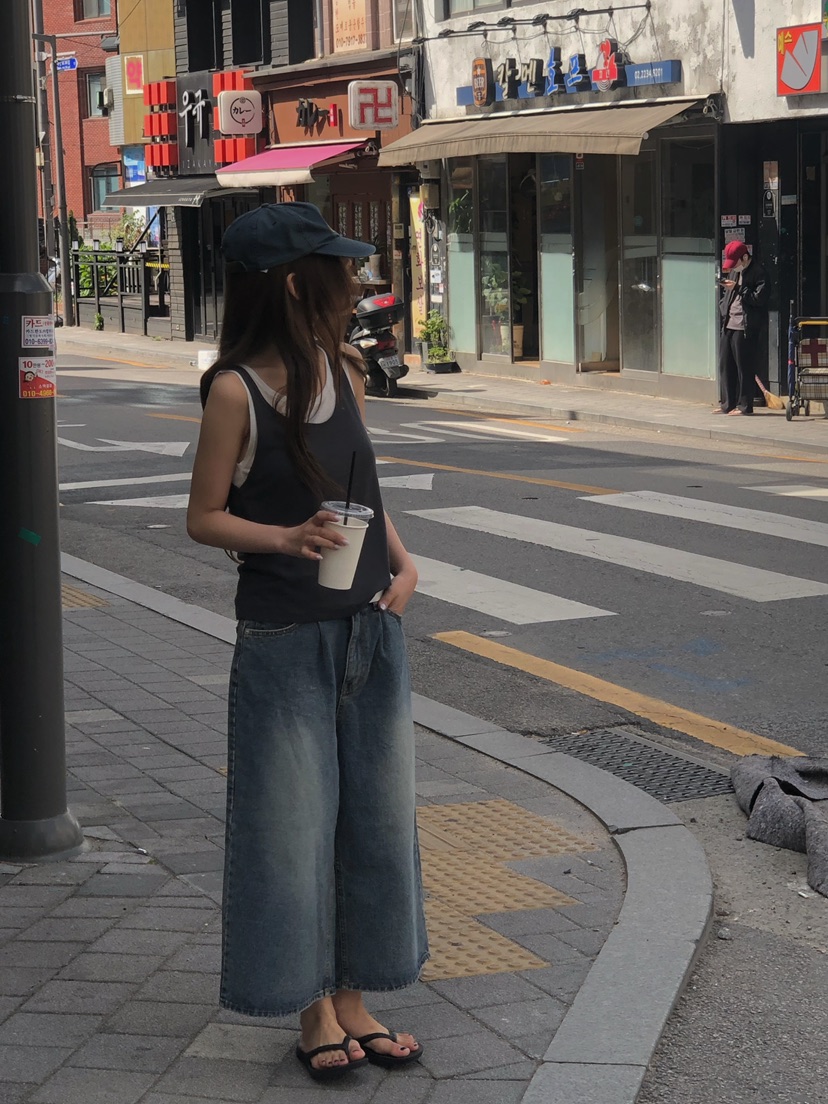 ONDO-P韓國直郵實拍女士新品休閑26春夏吊帶背心柔軟雙層ONDO-P吊帶/背心