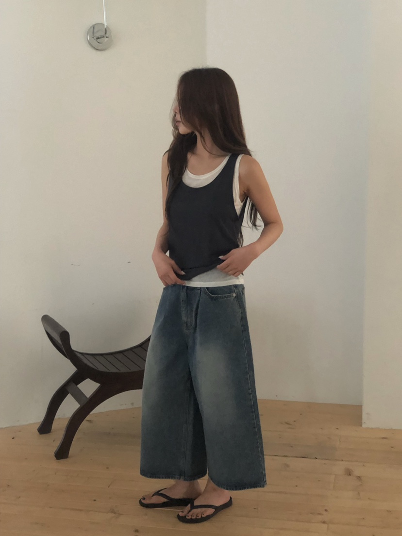 ONDO-P韓國直郵實拍女士新品休閑26春夏吊帶背心柔軟雙層ONDO-P吊帶/背心