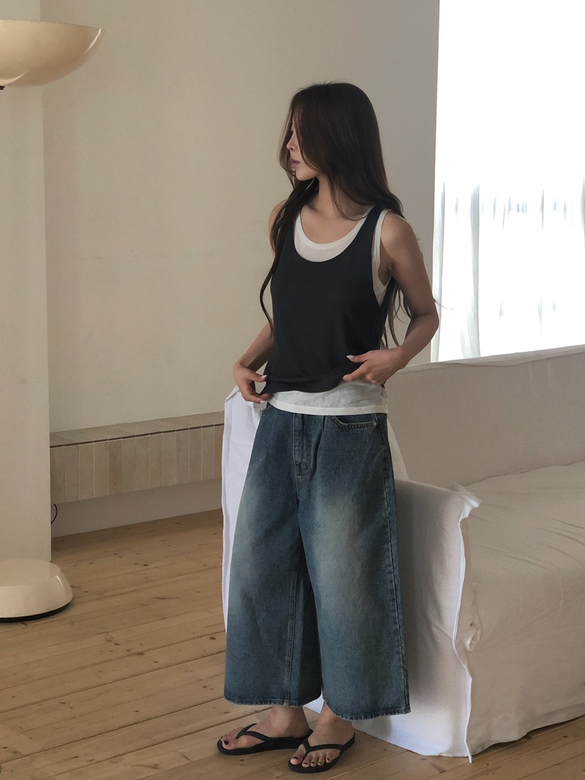 ONDO-P韓國直郵實拍女士新品休閑26春夏吊帶背心柔軟雙層ONDO-P吊帶/背心