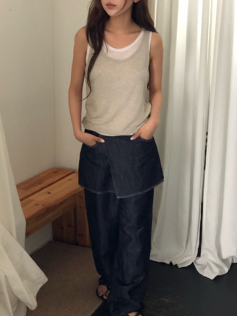 ONDO-P韓國直郵實拍女士新品休閑26春夏吊帶背心柔軟雙層ONDO-P吊帶/背心圖色2