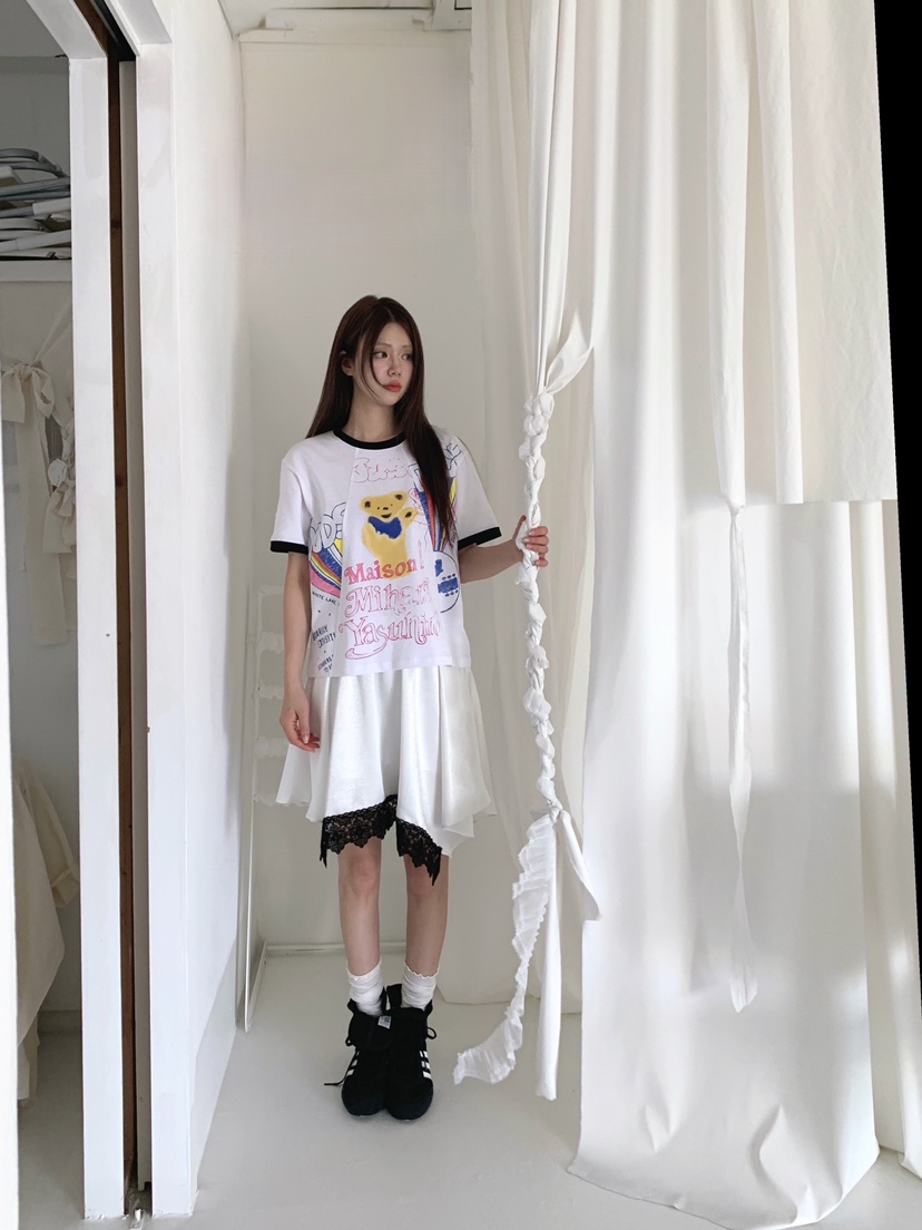 MAISONDEGLORY韓國直郵女裝新款熱賣26春夏裙褲不對稱緞面MAISON DE GLORY裙褲