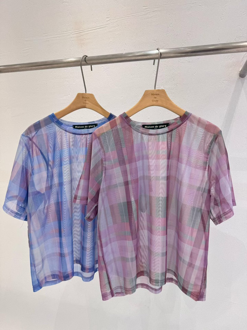 MAISONDEGLORY韓國東大門代購女士新品26春夏時尚職業T恤MAISON DE GLORYT恤圖色1左一色