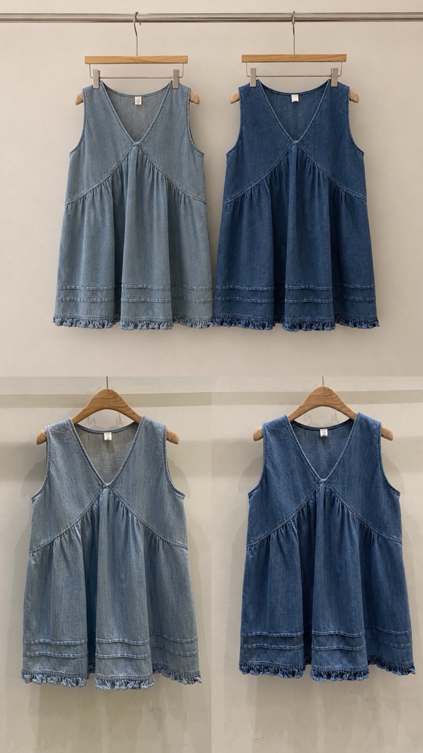 ONDO-P韓國代購女士新品26春夏時尚人氣推薦吊帶背心荷葉邊ONDO-P吊帶/背心