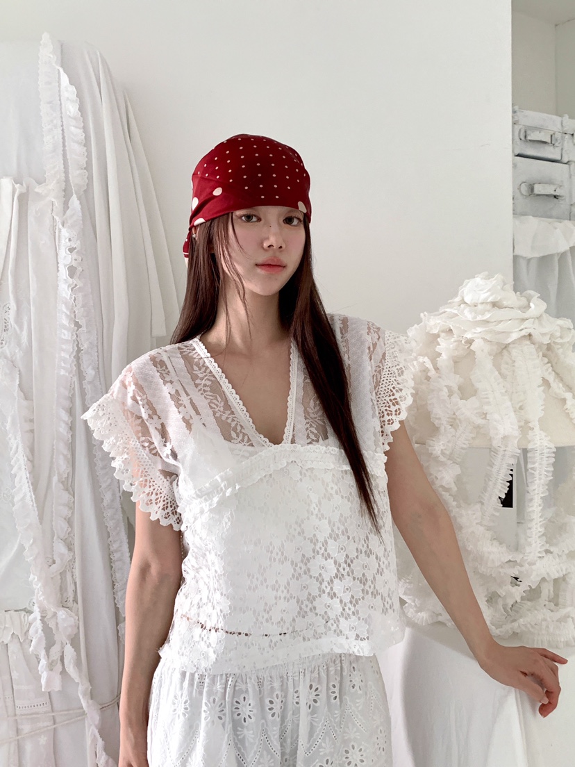 MAISONDEGLORY韓國代購女裝新款推薦熱賣26春夏襯衫蕾絲衫蕾絲MAISON DE GLORY襯衫/蕾絲衫