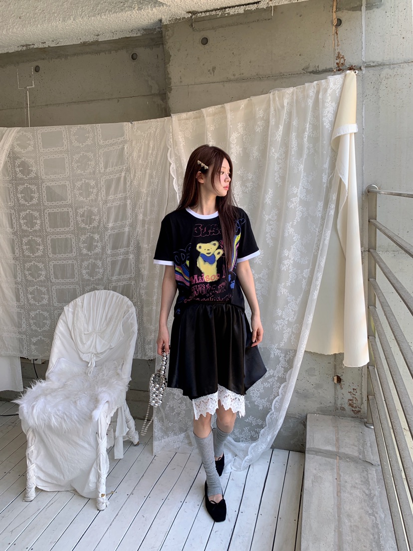 MAISONDEGLORY韓國東大門直郵女裝新品推薦時尚26夏季T恤復古MAISON DE GLORYT恤
