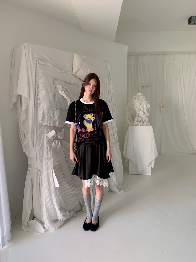 MAISONDEGLORY韓國東大門直郵女裝新品推薦時尚26夏季T恤復古MAISON DE GLORYT恤