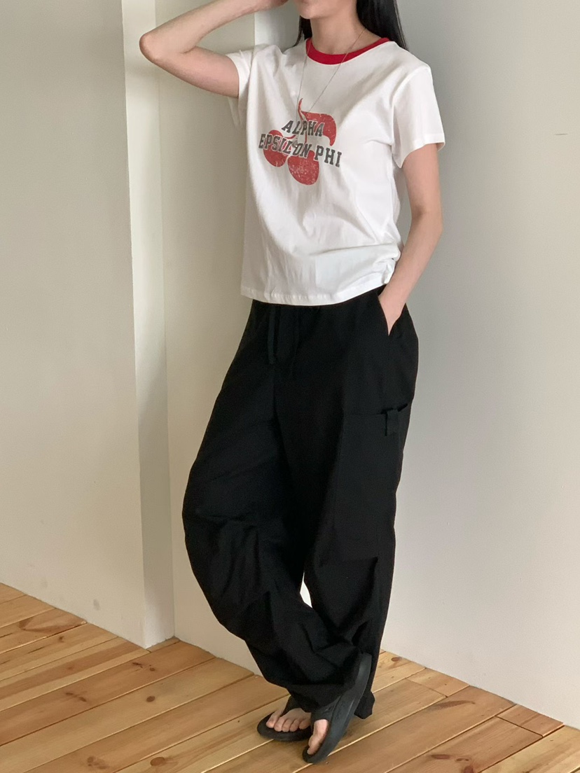 BINUS韓國直郵女裝新款職業熱賣26夏季時尚推薦人氣休閑T恤BINUST恤