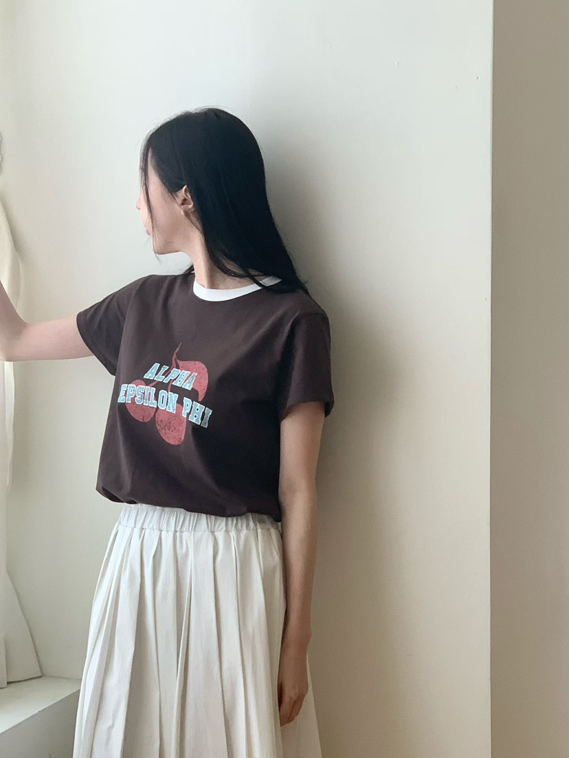 BINUS韓國直郵女裝新款職業熱賣26夏季時尚推薦人氣休閑T恤BINUST恤