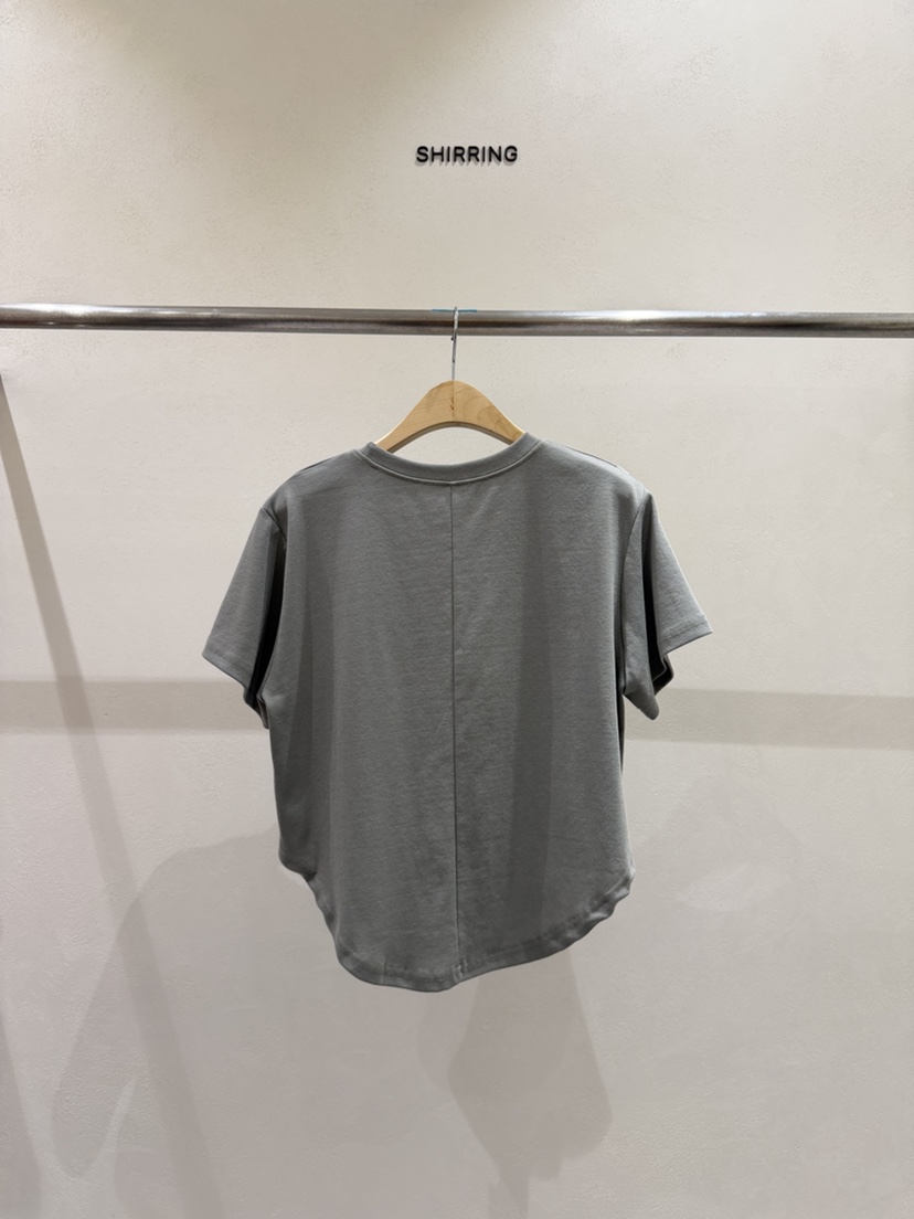 SHIRRING韓國直郵實拍女裝新款26春夏人氣26夏季熱賣休閑T恤SHIRRINGT恤