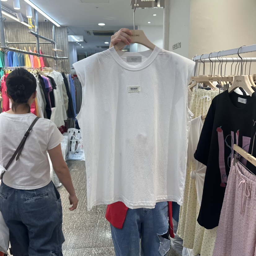 DELLING韓國東大門代購女裝新款職業人氣26夏季休閑吊帶背心DELLING吊帶/背心圖色1
