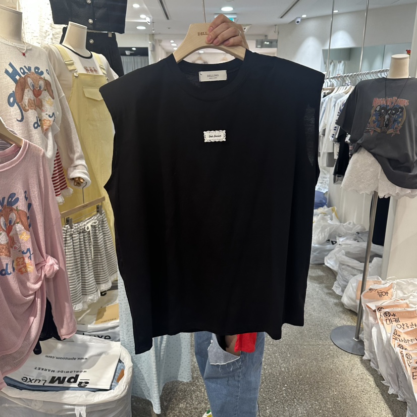 DELLING韓國東大門代購女裝新款職業人氣26夏季休閑吊帶背心DELLING吊帶/背心圖色3