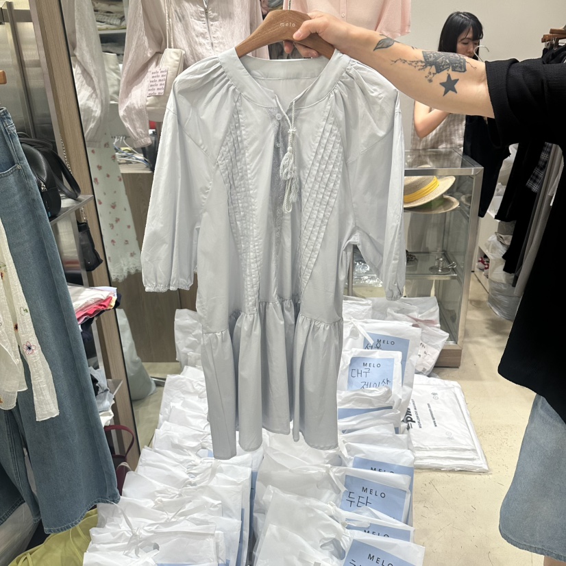 MELO韓國直郵女士新款人氣休閑時尚職業熱賣推薦26春夏連衣裙MELO連衣裙圖色2