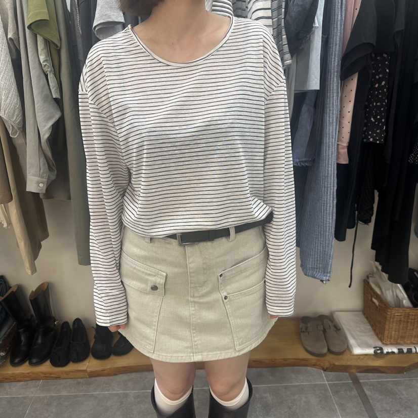 DELIGHT-L東大門實拍韓國女裝新品休閑職業26春夏長袖T恤DELIGHT-L長袖T恤圖色1