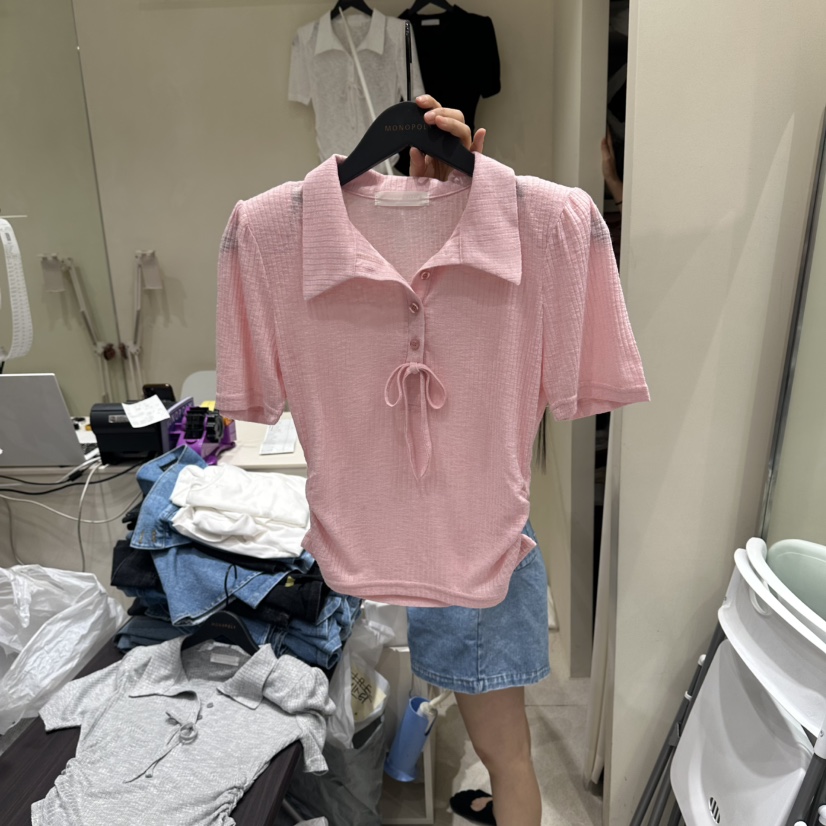 MONOPOLY韓國直郵實拍女裝新款職業26夏季人氣休閑熱賣T恤MONO_POLYT恤圖色2