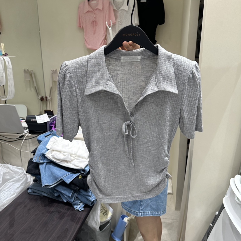MONOPOLY韓國直郵實拍女裝新款職業26夏季人氣休閑熱賣T恤MONO_POLYT恤圖色3