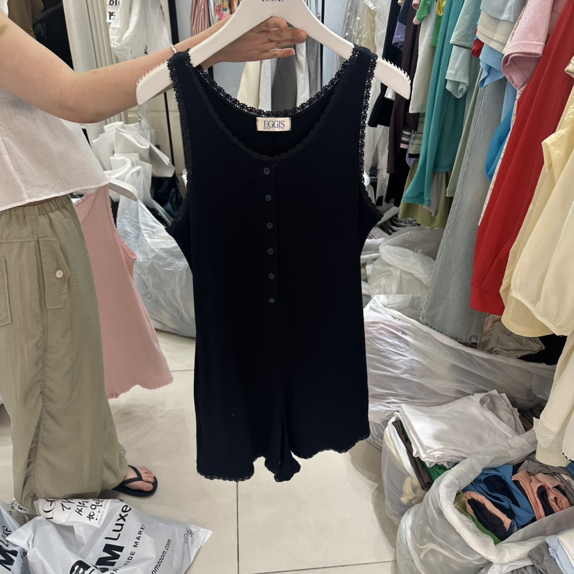 EGG IS東大門實拍韓國女裝新款休閑26春夏時尚職業連體褲EGG IS連體褲圖色3