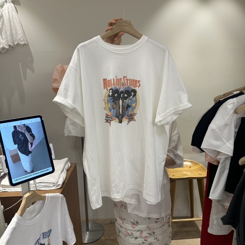ASSEMBLY韓國直郵實拍女士新品26夏季推薦26春夏熱賣人氣T恤ASSEMBLYT恤圖色1