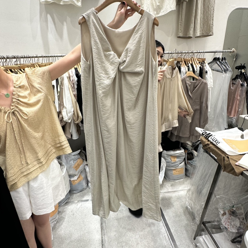 G.I-L韓國東大門直郵女士新品休閑推薦職業26夏季連衣裙含繩G.I-L連衣裙圖色2