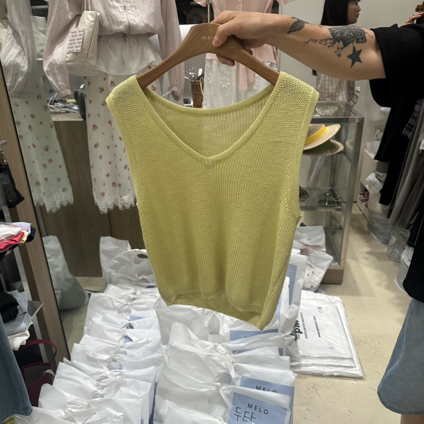 MELO韓國直郵實拍女士新款26夏季職業人氣時尚推薦吊帶背心MELO吊帶/背心圖色3