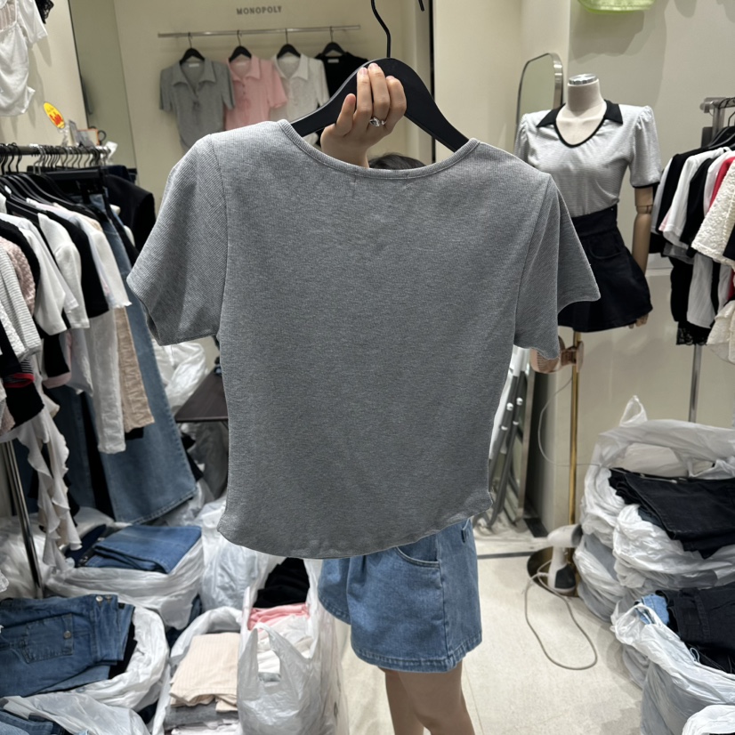 MONOPOLY韓國代購女士新品休閑時尚推薦26春夏熱賣26夏季T恤MONO_POLYT恤