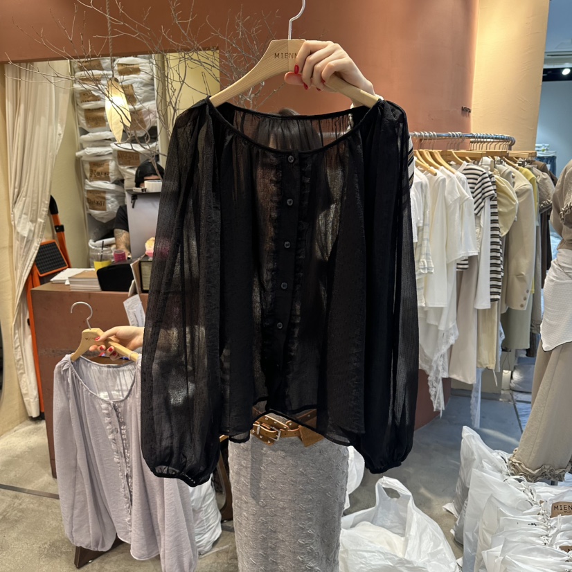 MIENNE韓國直郵女裝新品職業休閑熱賣時尚推薦襯衫蕾絲衫MIENNE襯衫/蕾絲衫圖色2