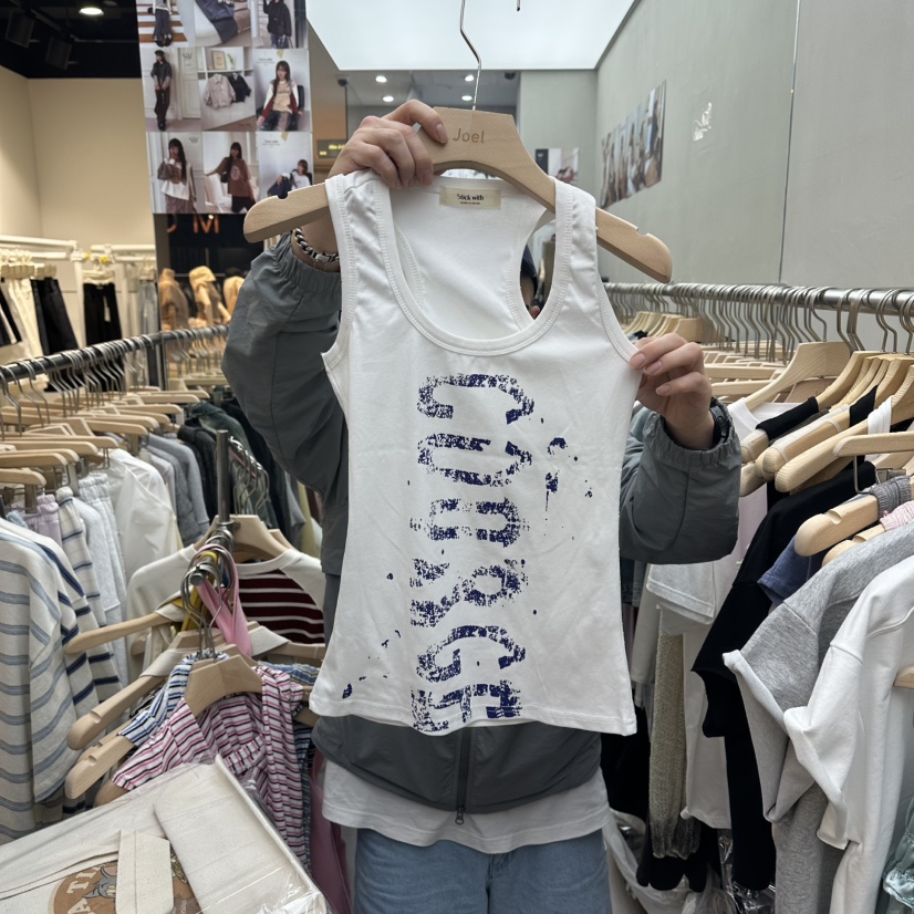 STICK WITH韓國直郵女裝新品推薦熱賣26春夏休閑吊帶背心STICK WITH吊帶/背心圖色1