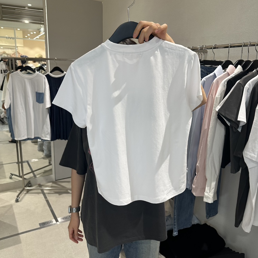 LIVU/MEMO CLASSIC韓國代購女士新款職業26春夏休閑T恤LIVU/MEMO CLASSICT恤